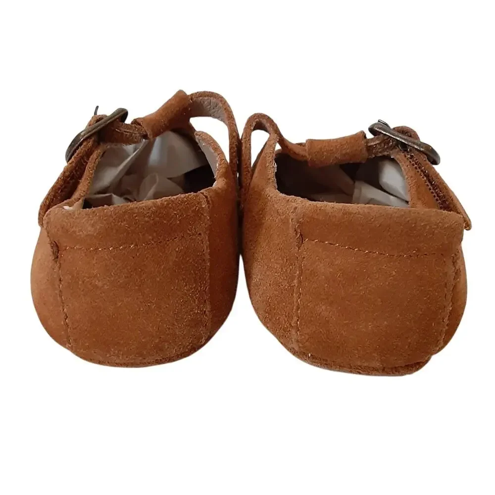 TheeBron Baby Mary Janes Slip On Shoes Suede Leather Walking Toddler 6 Cottage